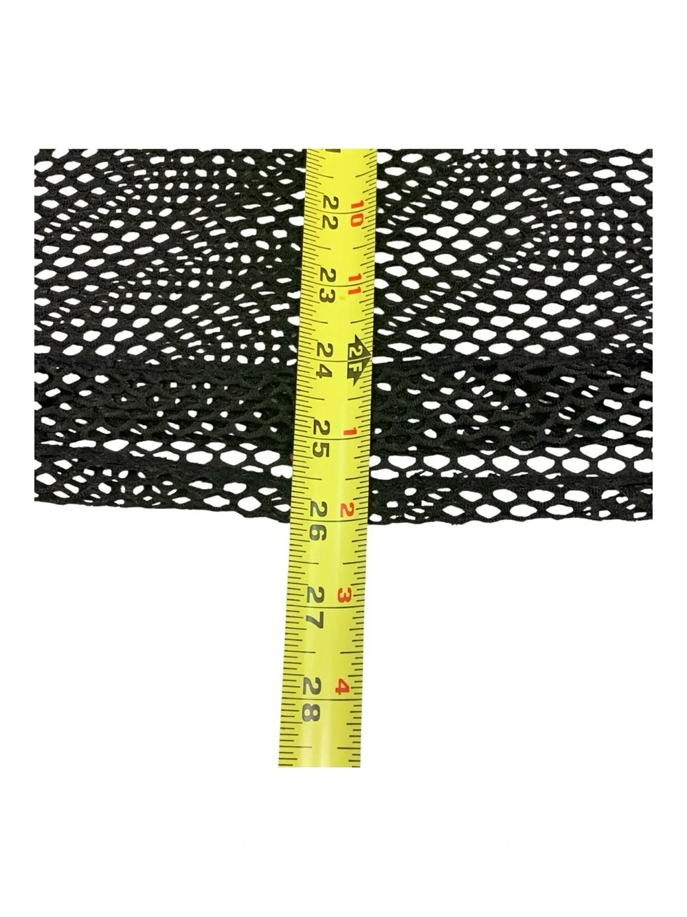 Black Open‎ Knit Mesh Tank Dress Cover-up Midi Draw Strings Beach Size 2XL